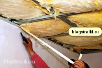 Утепляем потолок изнутри минватой и фольгированным пеноизолом BlogStroiki Потолки. Утепление потолка