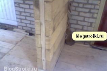Пристрой из бруса к кирпичной стене BlogStroiki Строительство дома