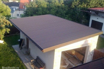 Односкатная крыша для гаража, варианты изготовления BlogStroiki Гараж. Подвал